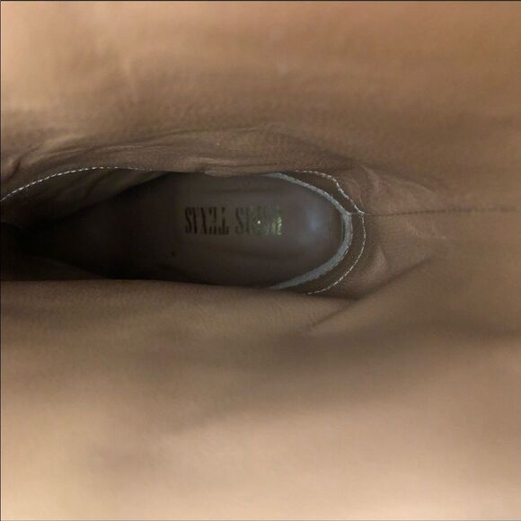 NEW PARIS TEXAS Slip On Leather Boots Sz 37 Snake Print Mid Calf Pointy Toe - Picture 11 of 15